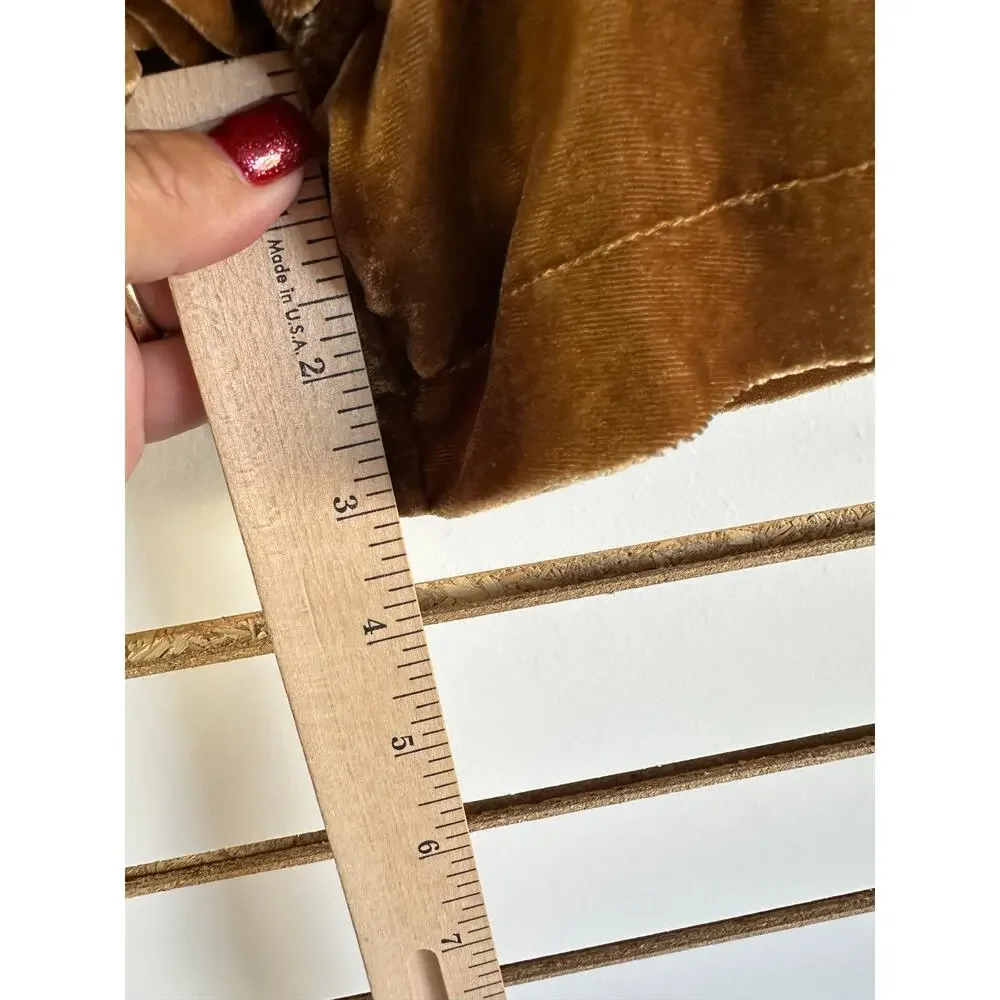 Free People At First Sight Velvet Shorts M Paperbag Pockets